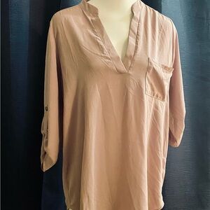 Women's Blush V-Neck Top